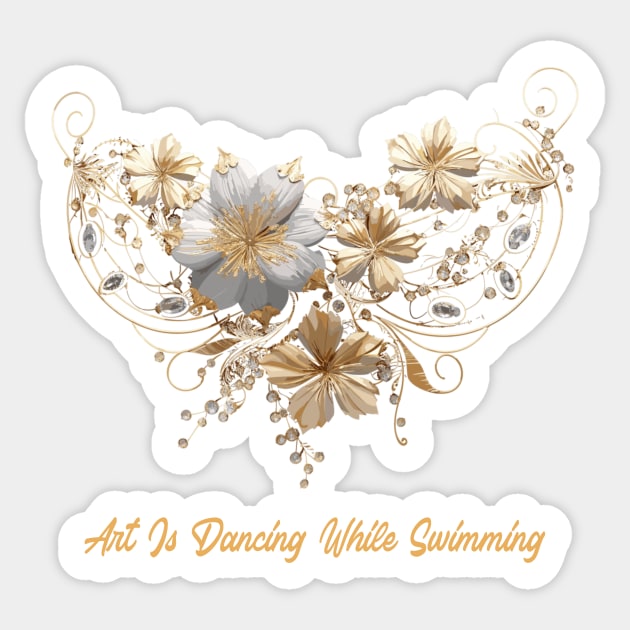 artistic swimming, synchronized swimming, golden dancers v10 Sticker by H2Ovib3s